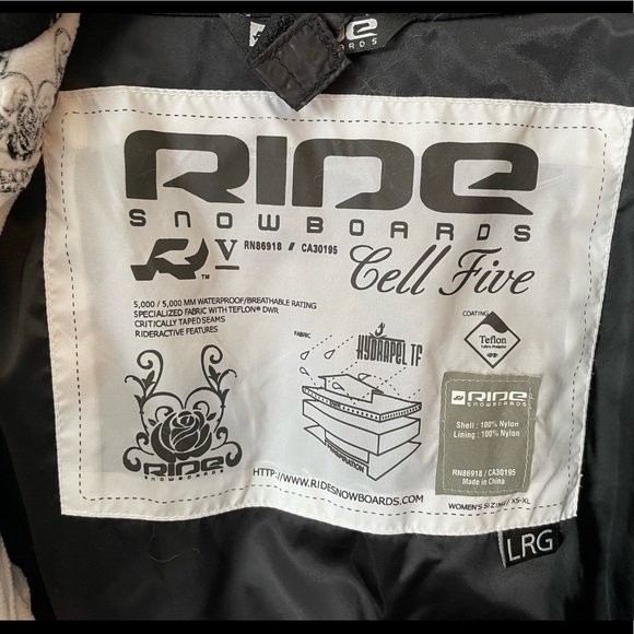 Light Pink Ride Snowboard Jacket - Picture 5 of 6